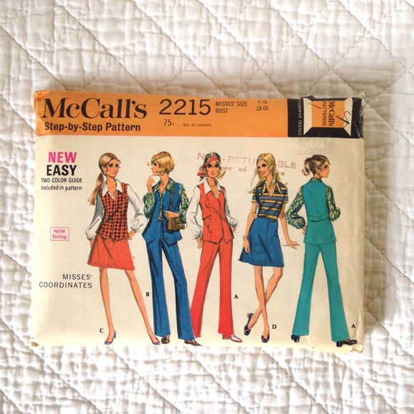 Vintage 1960's Sewing Pattern (Vintage Size 14)
